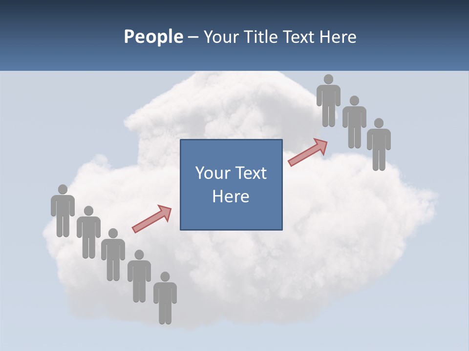A Cloud With A House On Top Of It PowerPoint Template