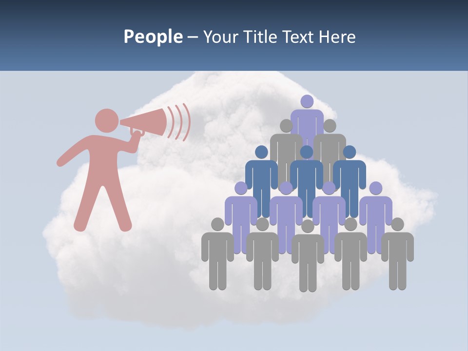 A Cloud With A House On Top Of It PowerPoint Template