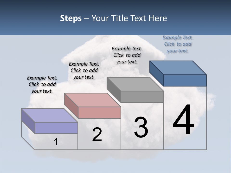 A Cloud With A House On Top Of It PowerPoint Template