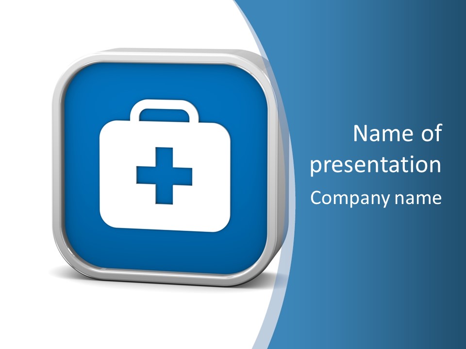 A Blue And White Medical Powerpoint Presentation PowerPoint Template