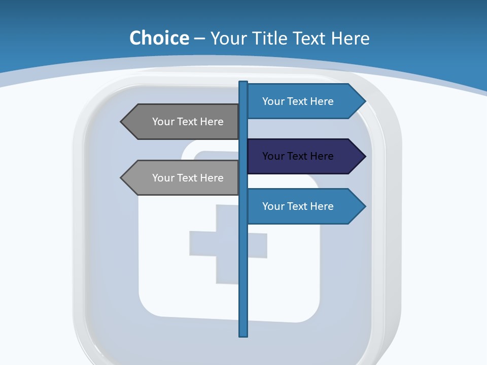 A Blue And White Medical Powerpoint Presentation PowerPoint Template