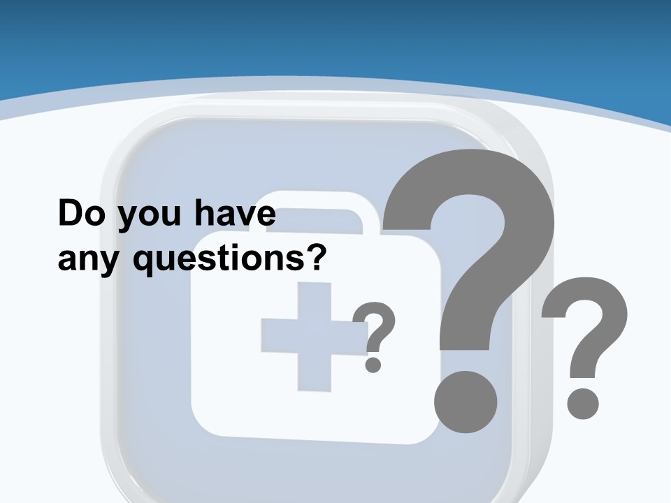 A Blue And White Medical Powerpoint Presentation PowerPoint Template