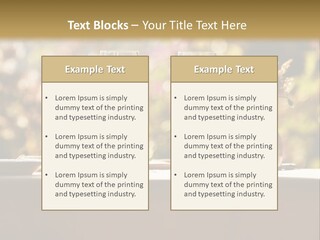 A Table Topped With Two Wine Glasses And A Vase Filled With Flowers PowerPoint Template