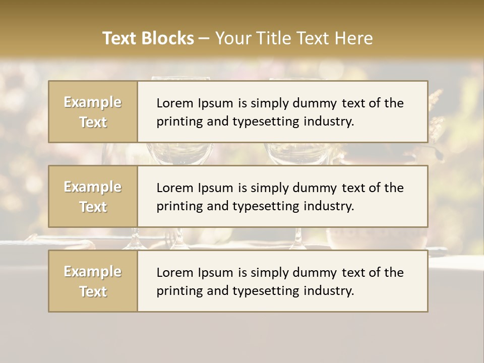 A Table Topped With Two Wine Glasses And A Vase Filled With Flowers PowerPoint Template