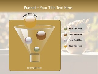 A Table Topped With Two Wine Glasses And A Vase Filled With Flowers PowerPoint Template