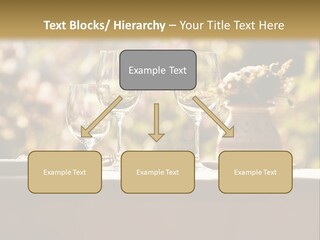 A Table Topped With Two Wine Glasses And A Vase Filled With Flowers PowerPoint Template