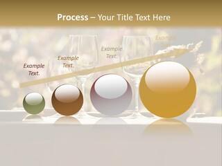 A Table Topped With Two Wine Glasses And A Vase Filled With Flowers PowerPoint Template