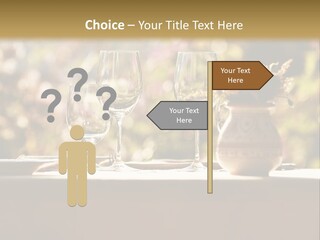 A Table Topped With Two Wine Glasses And A Vase Filled With Flowers PowerPoint Template