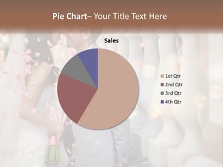 A Newly Married Couple Standing Next To Each Other PowerPoint Template