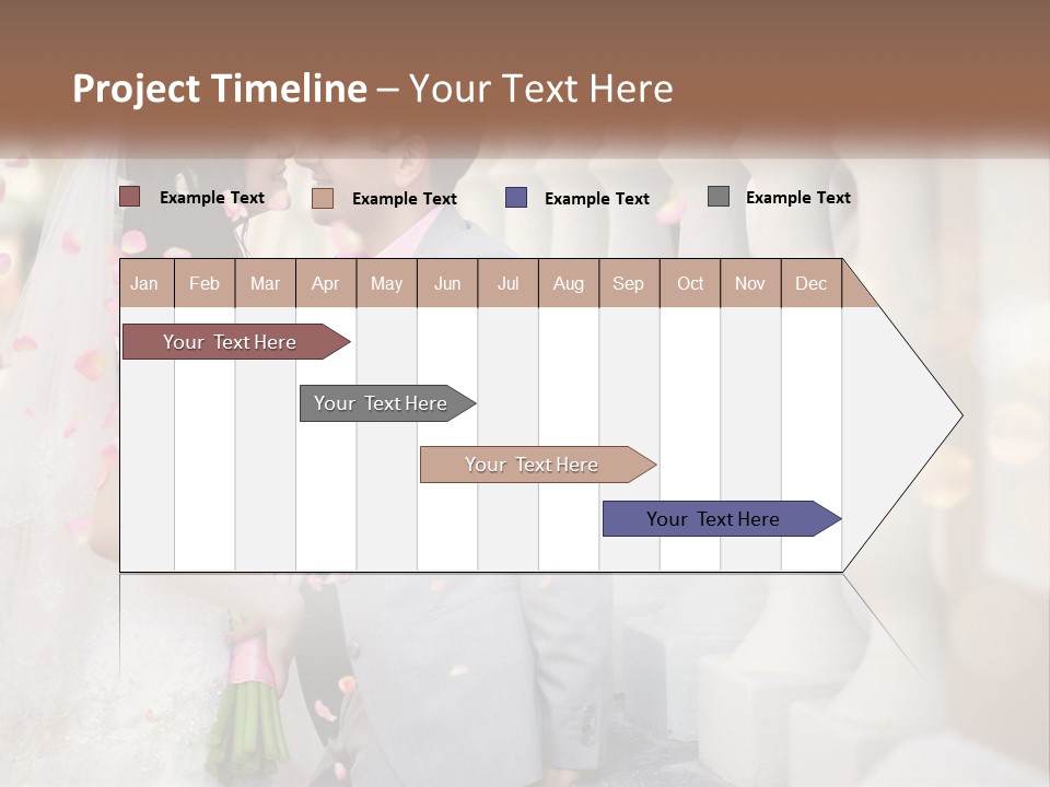 A Newly Married Couple Standing Next To Each Other PowerPoint Template