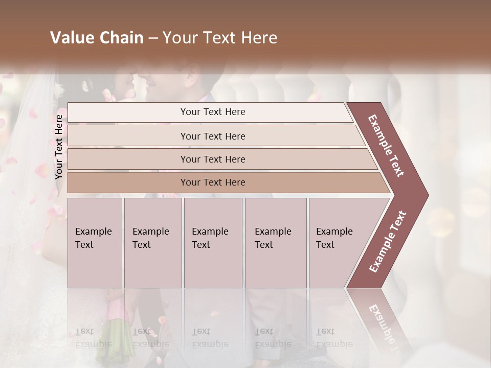 A Newly Married Couple Standing Next To Each Other PowerPoint Template