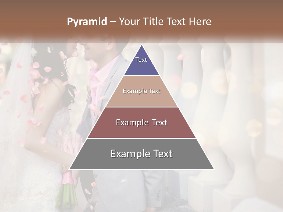 A Newly Married Couple Standing Next To Each Other PowerPoint Template