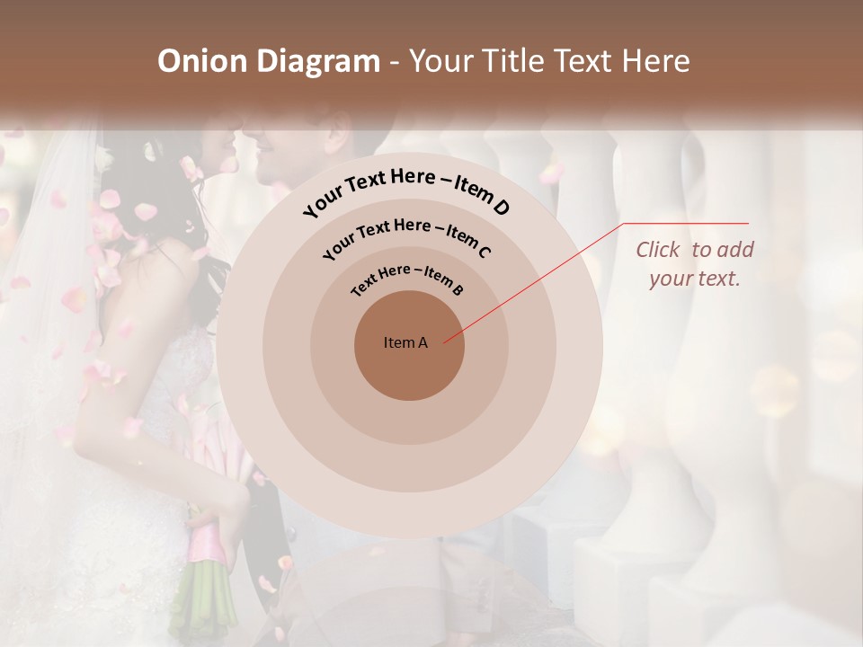 A Newly Married Couple Standing Next To Each Other PowerPoint Template