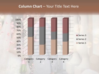 A Newly Married Couple Standing Next To Each Other PowerPoint Template