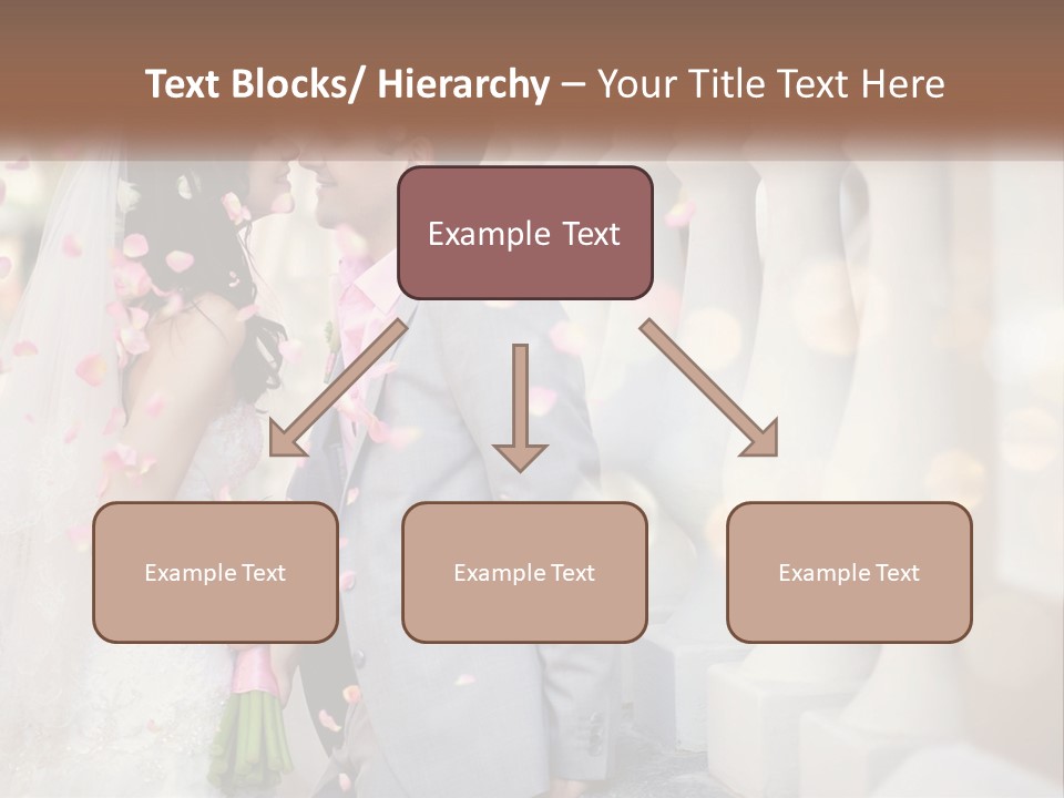 A Newly Married Couple Standing Next To Each Other PowerPoint Template