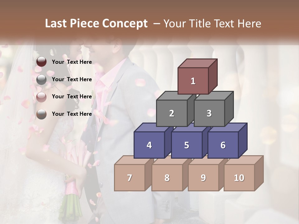 A Newly Married Couple Standing Next To Each Other PowerPoint Template