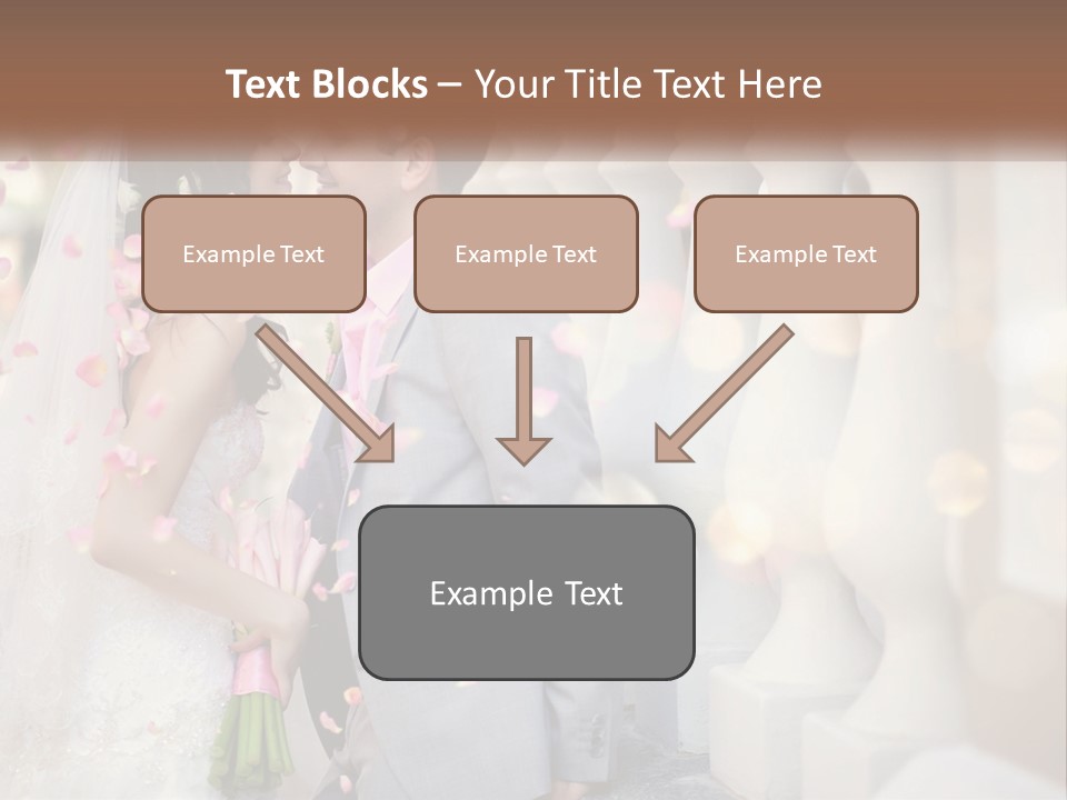 A Newly Married Couple Standing Next To Each Other PowerPoint Template