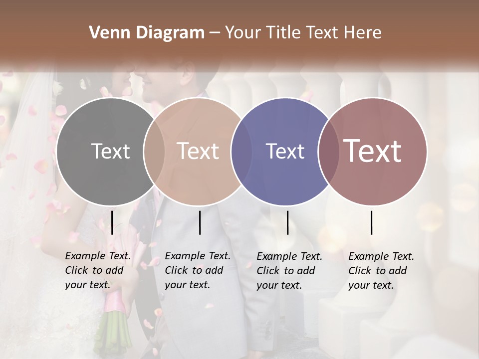A Newly Married Couple Standing Next To Each Other PowerPoint Template