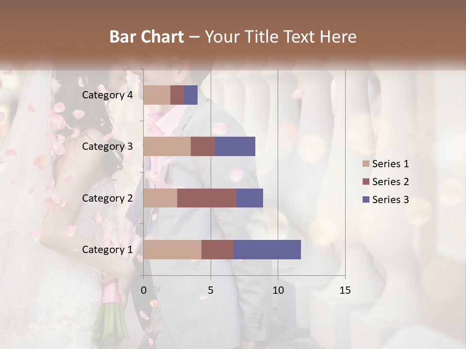 A Newly Married Couple Standing Next To Each Other PowerPoint Template