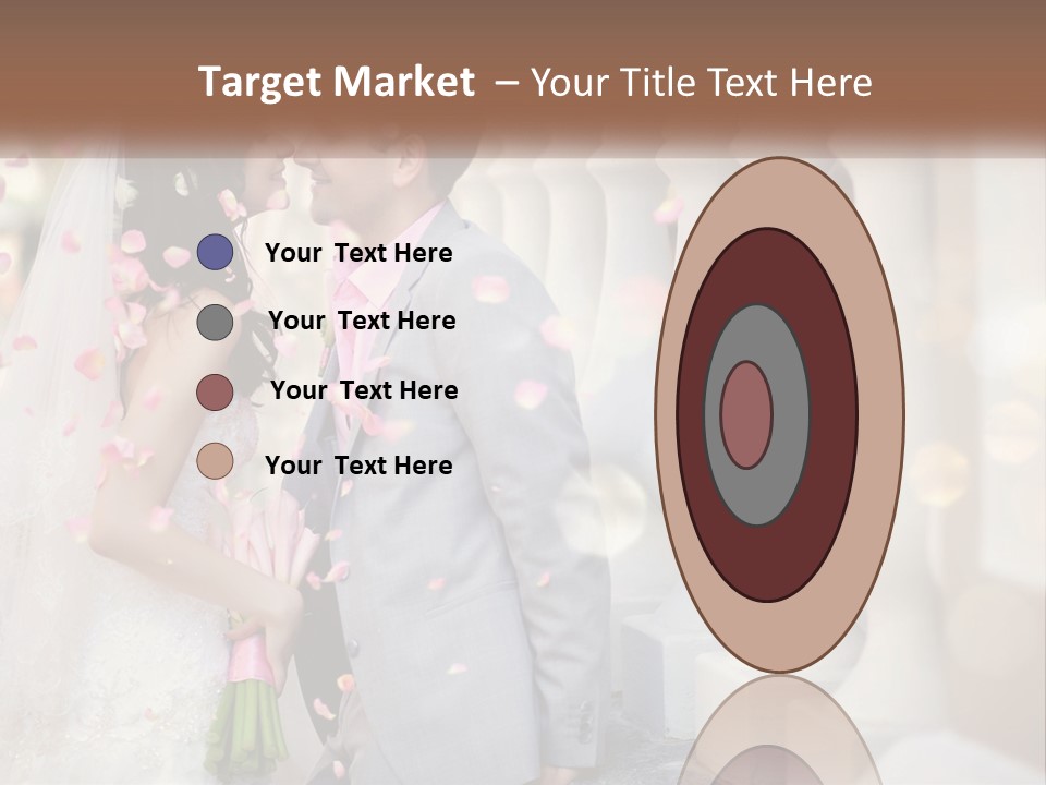 A Newly Married Couple Standing Next To Each Other PowerPoint Template