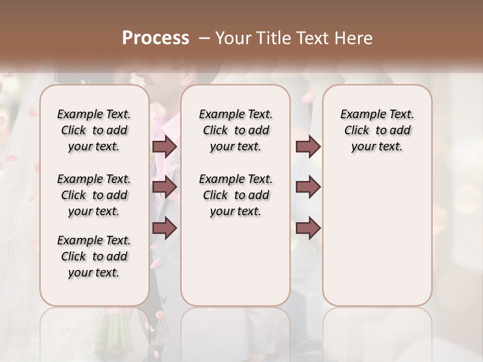 A Newly Married Couple Standing Next To Each Other PowerPoint Template