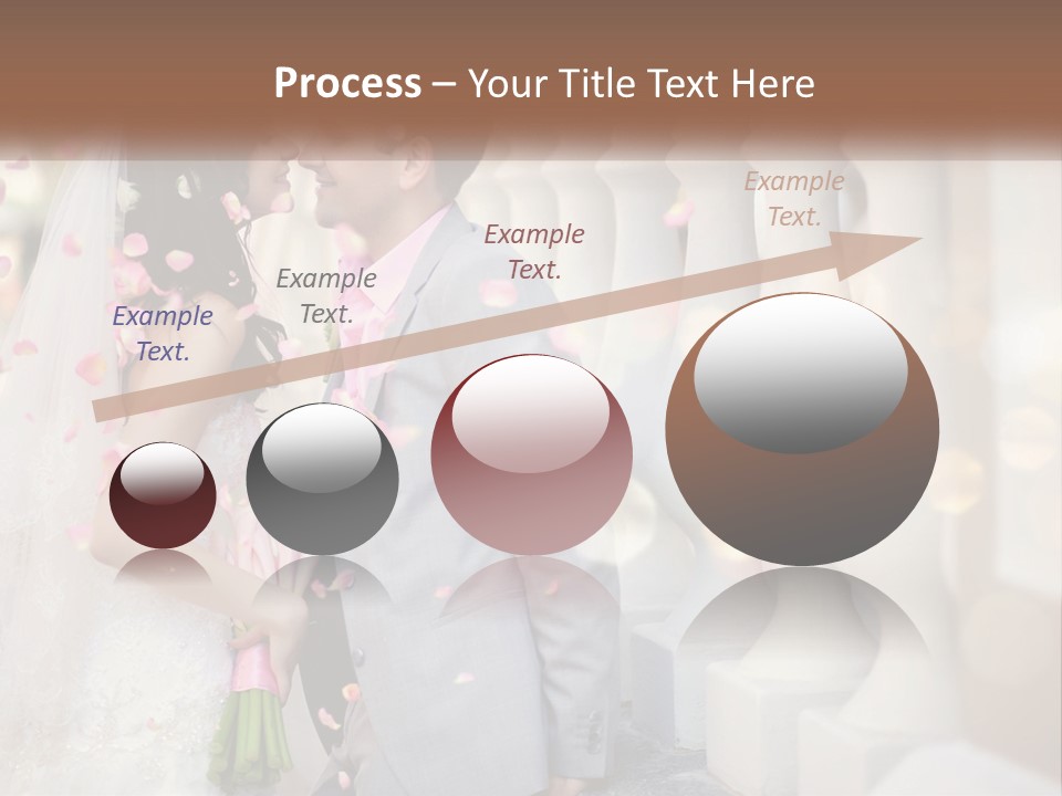 A Newly Married Couple Standing Next To Each Other PowerPoint Template