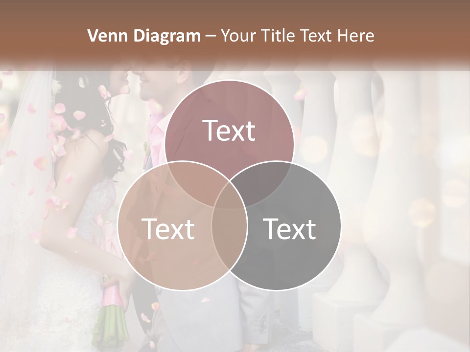 A Newly Married Couple Standing Next To Each Other PowerPoint Template