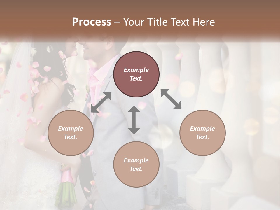 A Newly Married Couple Standing Next To Each Other PowerPoint Template