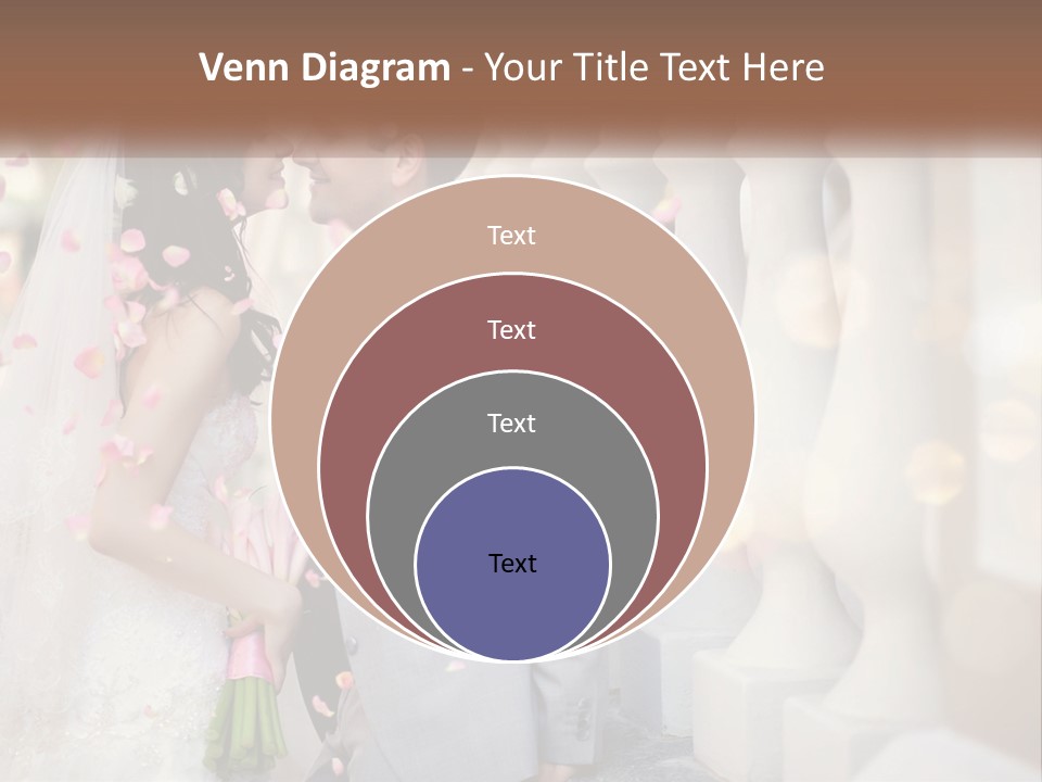A Newly Married Couple Standing Next To Each Other PowerPoint Template