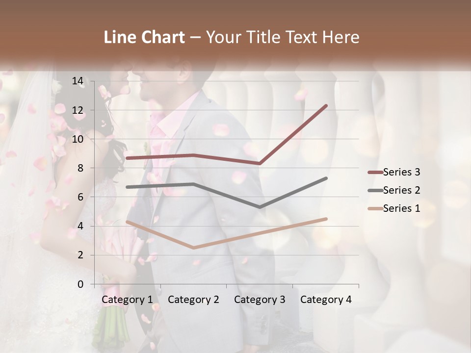 A Newly Married Couple Standing Next To Each Other PowerPoint Template