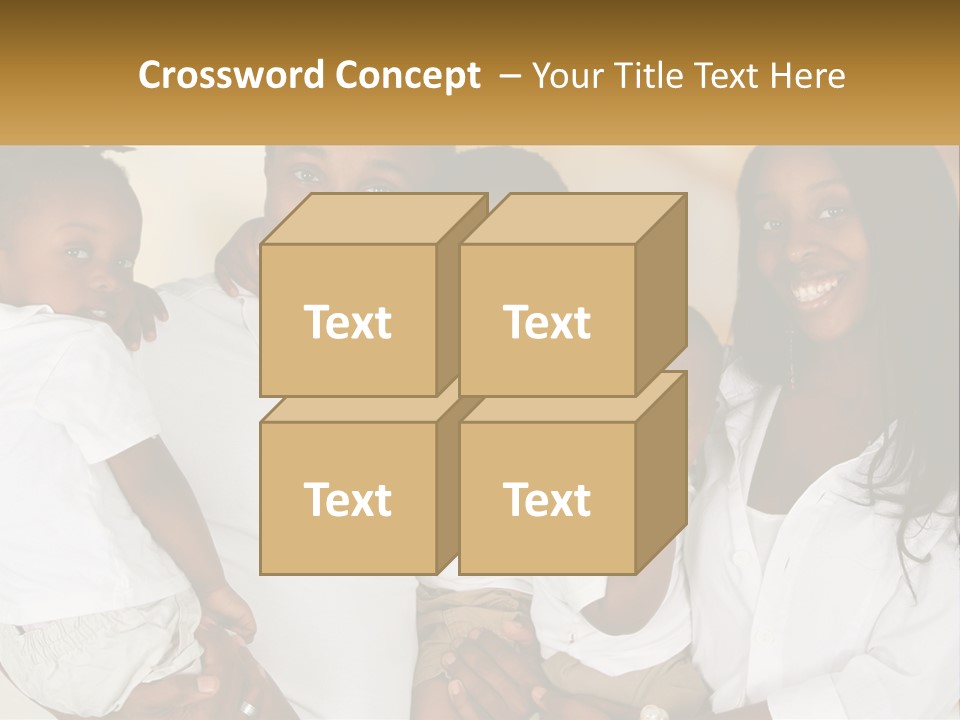 A Group Of People Posing For A Picture PowerPoint Template