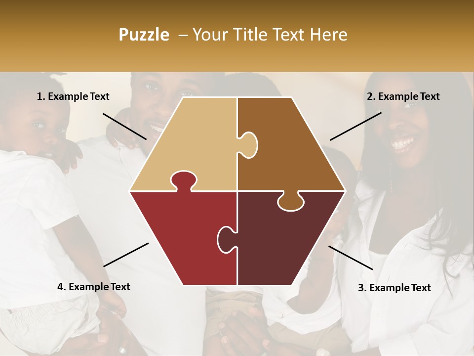 A Group Of People Posing For A Picture PowerPoint Template