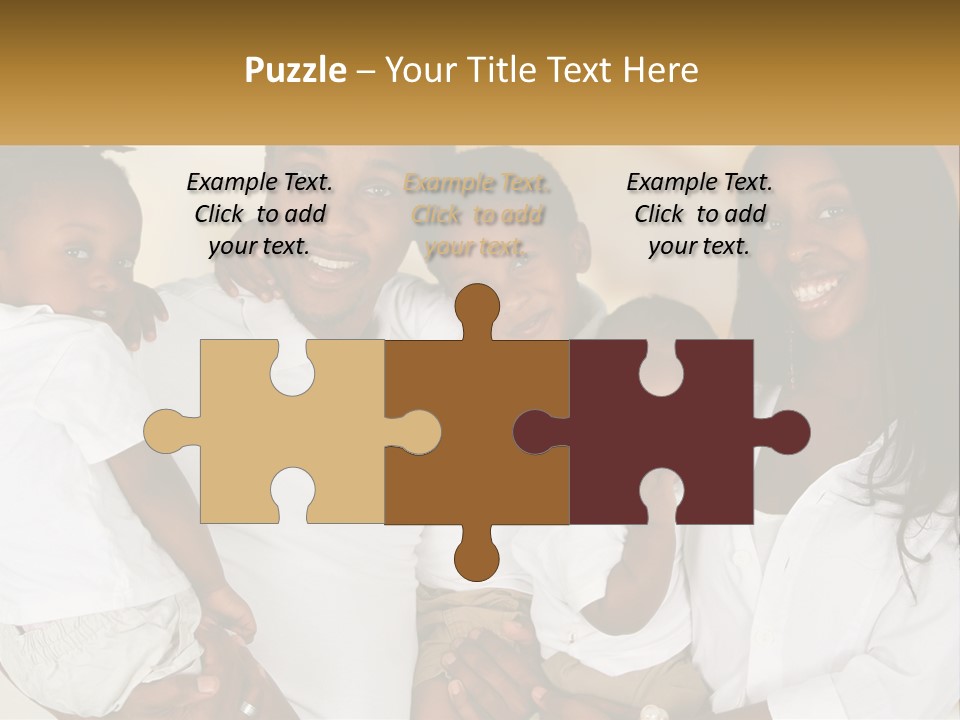 A Group Of People Posing For A Picture PowerPoint Template