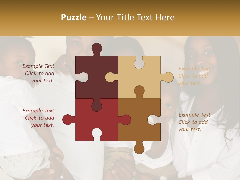 A Group Of People Posing For A Picture PowerPoint Template