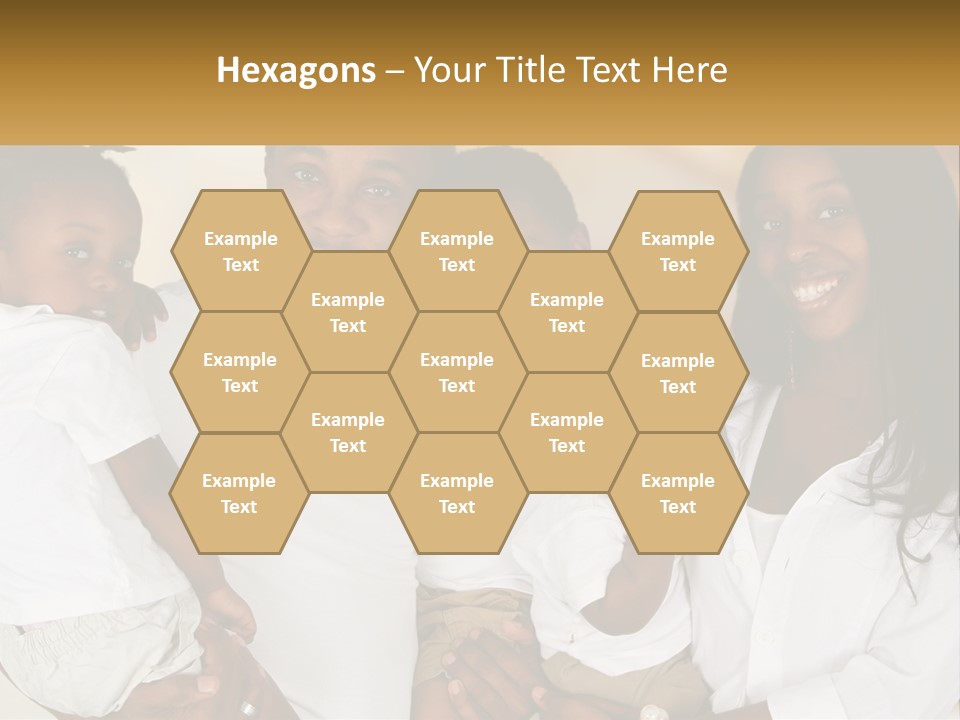 A Group Of People Posing For A Picture PowerPoint Template