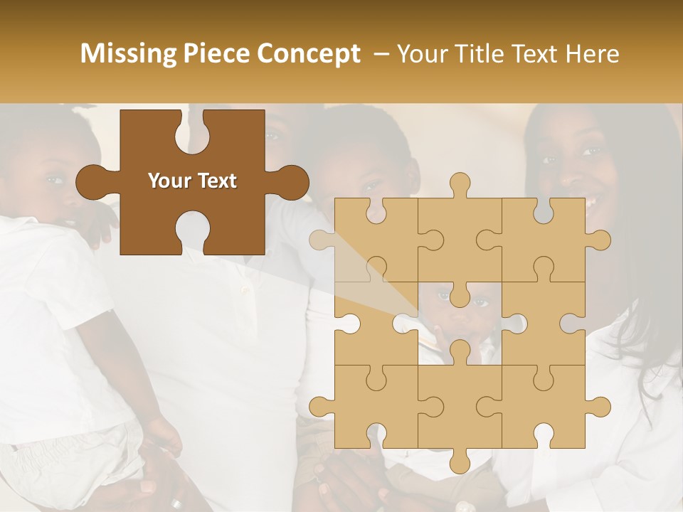 A Group Of People Posing For A Picture PowerPoint Template