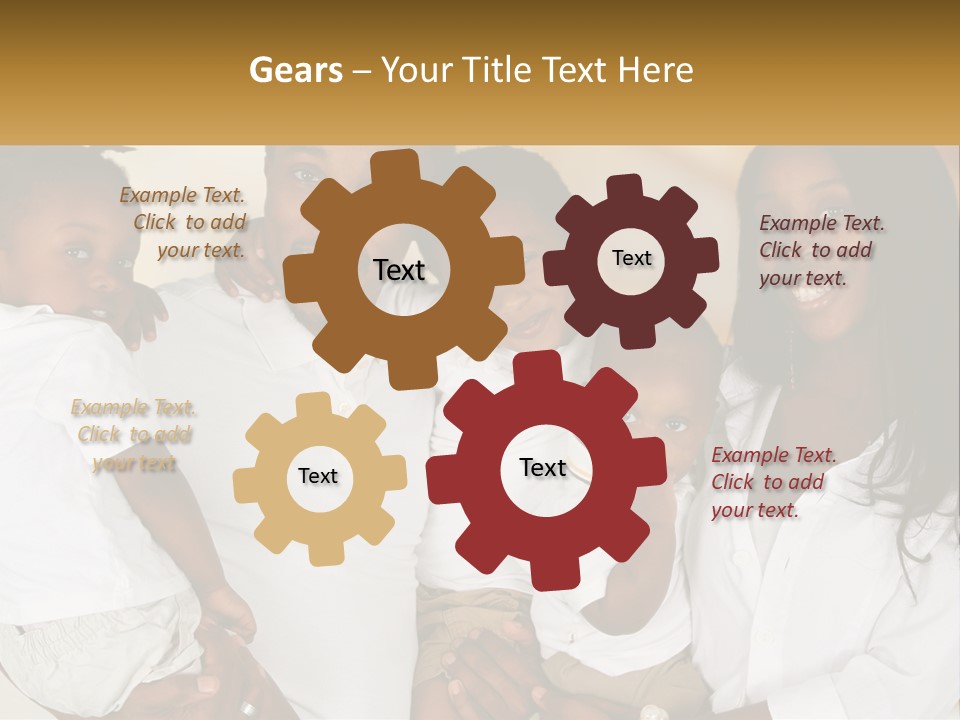 A Group Of People Posing For A Picture PowerPoint Template