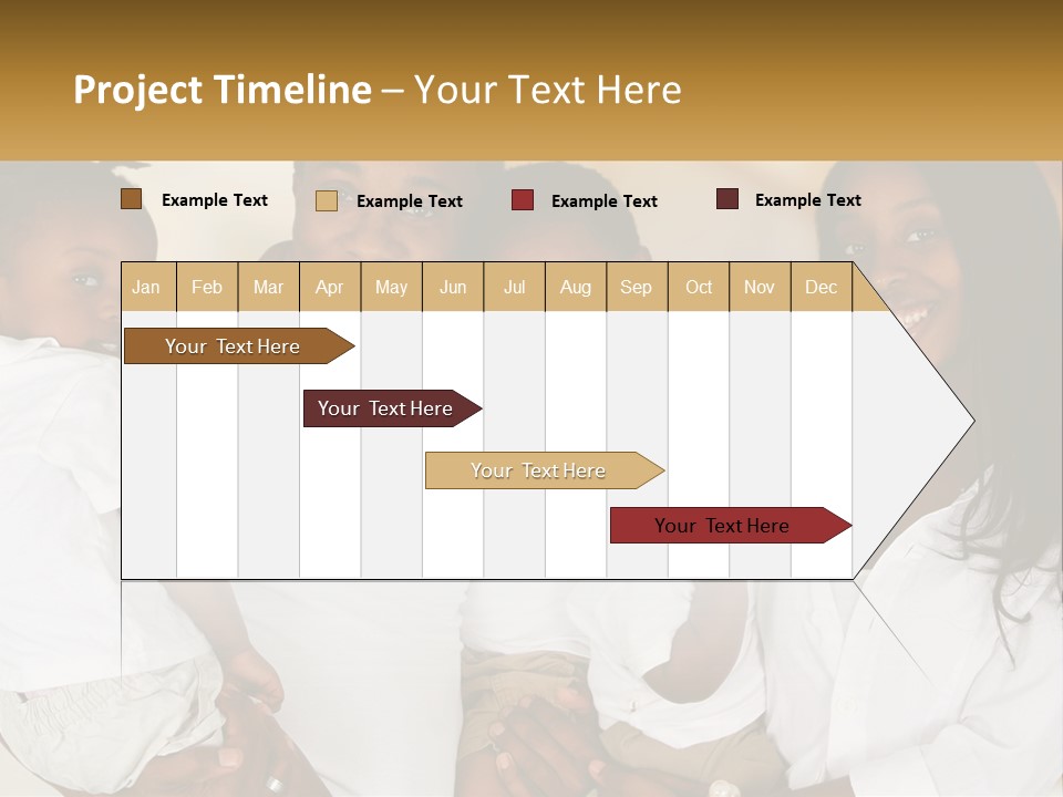 A Group Of People Posing For A Picture PowerPoint Template