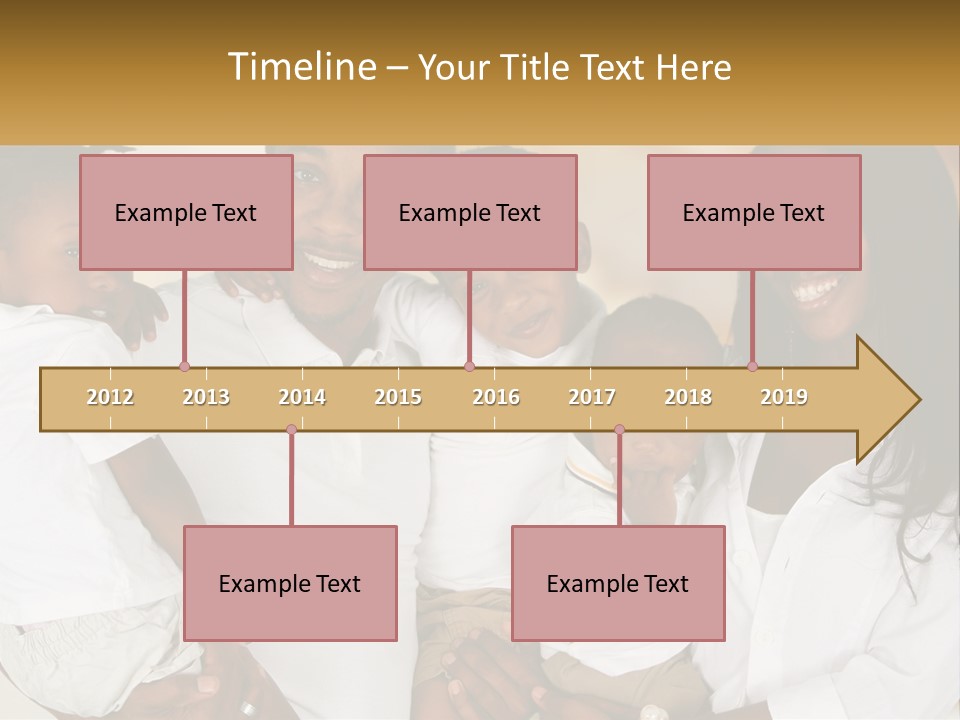 A Group Of People Posing For A Picture PowerPoint Template