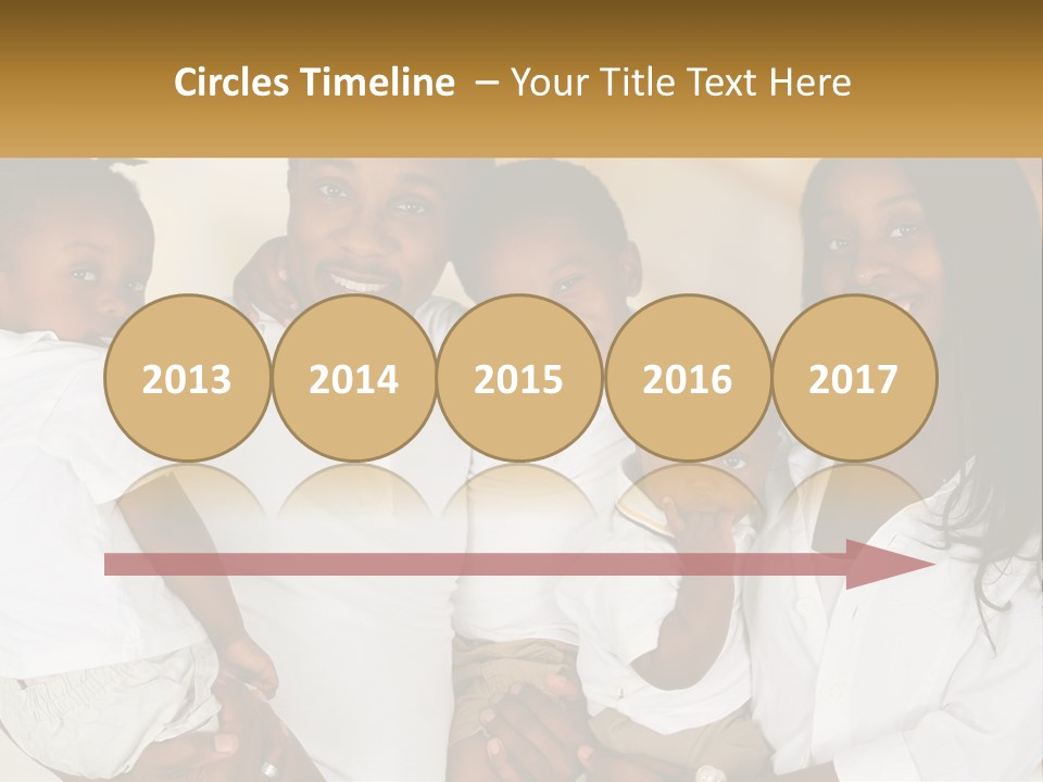 A Group Of People Posing For A Picture PowerPoint Template