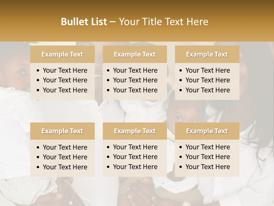 A Group Of People Posing For A Picture PowerPoint Template