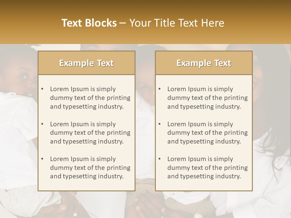 A Group Of People Posing For A Picture PowerPoint Template