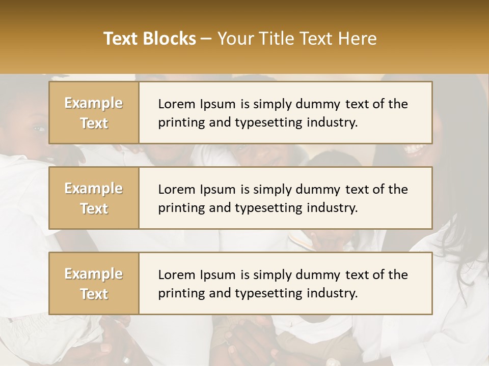 A Group Of People Posing For A Picture PowerPoint Template