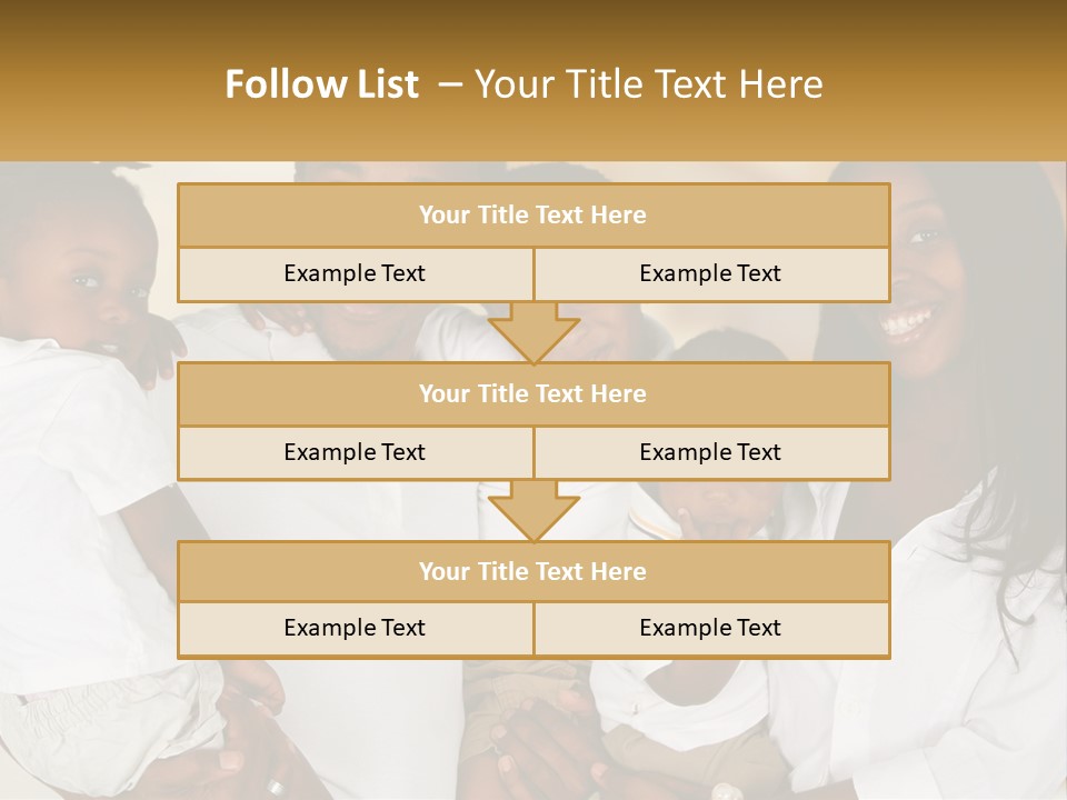 A Group Of People Posing For A Picture PowerPoint Template