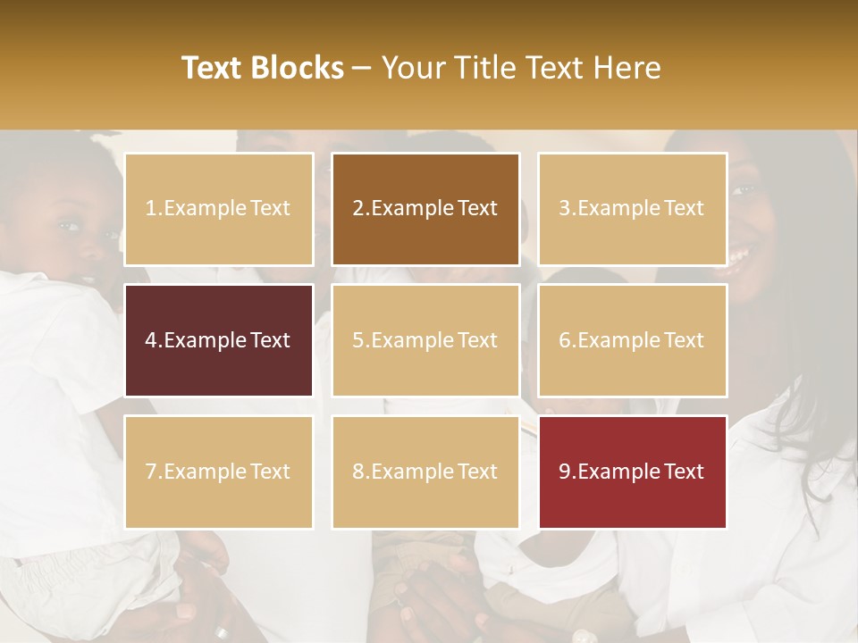 A Group Of People Posing For A Picture PowerPoint Template