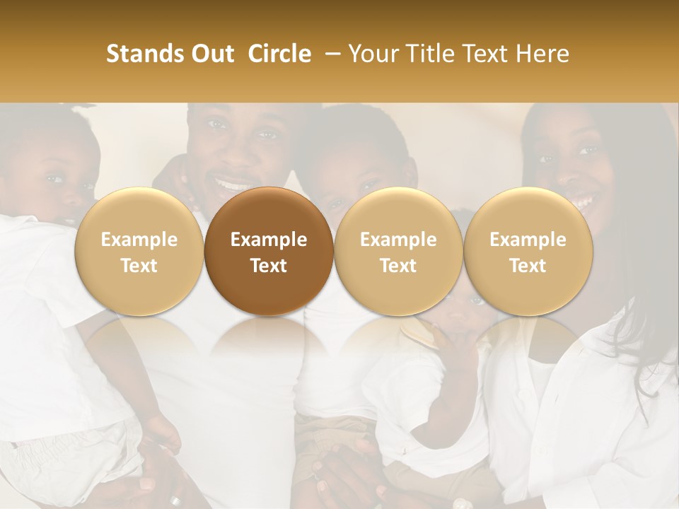 A Group Of People Posing For A Picture PowerPoint Template