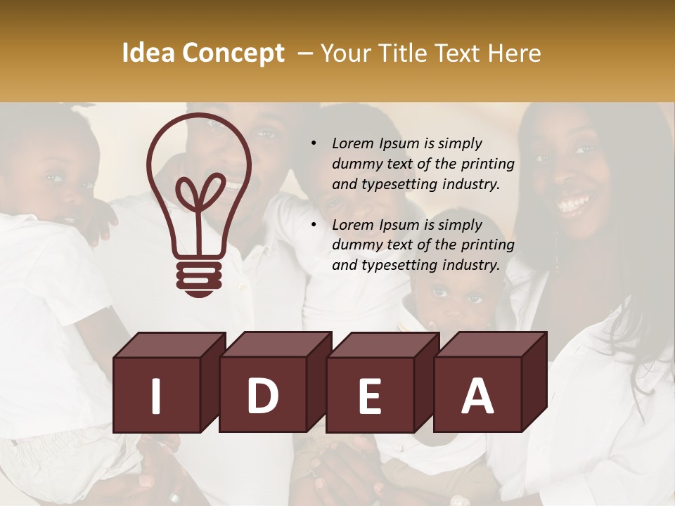 A Group Of People Posing For A Picture PowerPoint Template