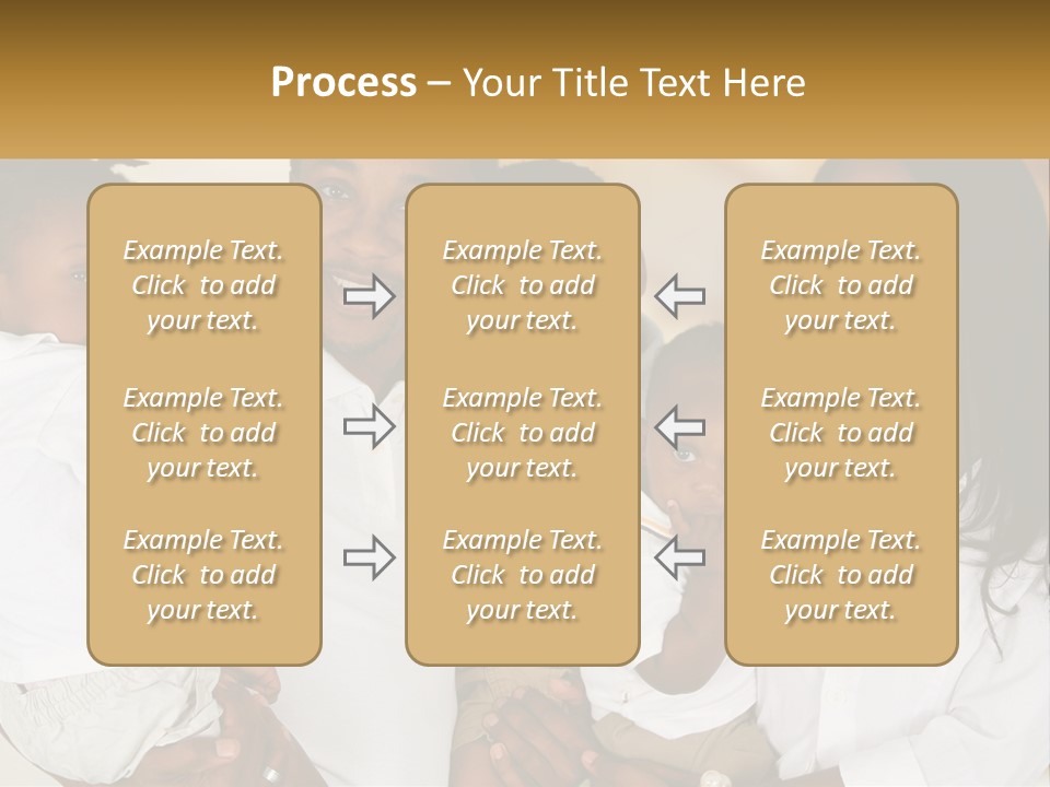 A Group Of People Posing For A Picture PowerPoint Template