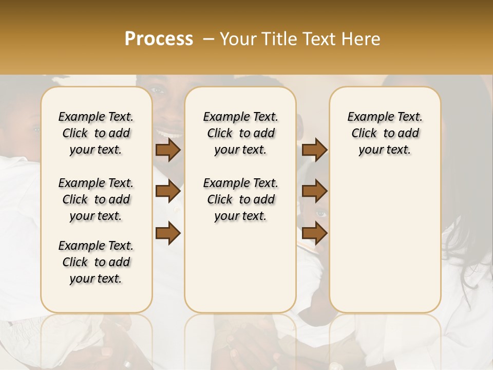 A Group Of People Posing For A Picture PowerPoint Template