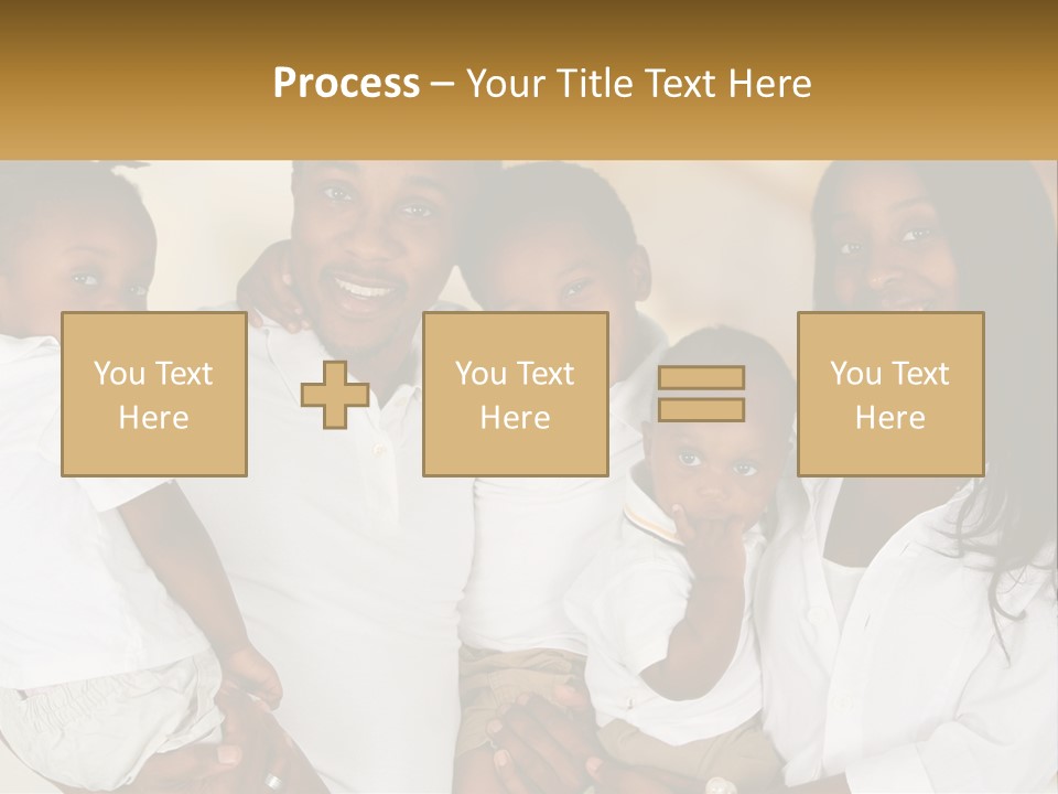 A Group Of People Posing For A Picture PowerPoint Template